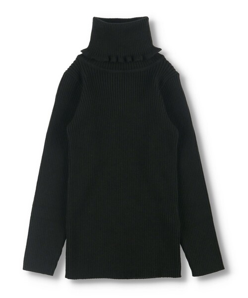 BRANSHES(ブランシェス)の「タートルネックリブニット(ニット/セーター・キッズ・その他/ブラック/アイボリー・110cm/150cm/120cm/130cm/90cm/140cm/100cm)」の10枚目の写真