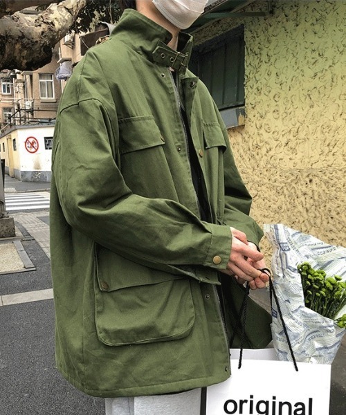 MGV(エムジーヴィー)の「ミリタリージップアップアウターM-65(ミリタリージャケット・メンズ・ブラック/カーキ・MEDIUM/LARGE/X-LARGE)」の2枚目の写真