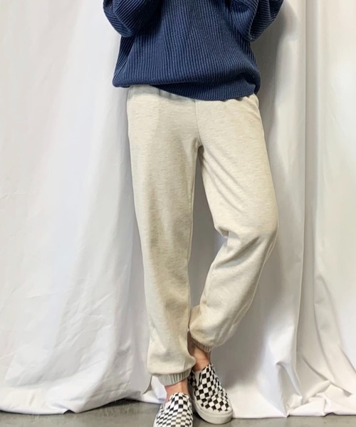 me+em select(ミームセレクト)の「【 5color 】ワッフルジョガーパンツ【数量限定販売】(スウェットパンツ・レディース・チャコールグレー/ブラック/グレー/ブルー/アイボリー・MEDIUM/LARGE)」の2枚目の写真