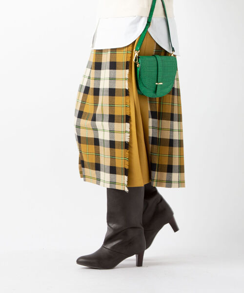 NOLLEY’S（ノーリーズ）の「ワイドロングブーツ（ブーツ・レディース・ダークブラウン/ブラック/ベージュ系その他3・MEDIUM/LARGE/SMALL）」の10枚目の写真