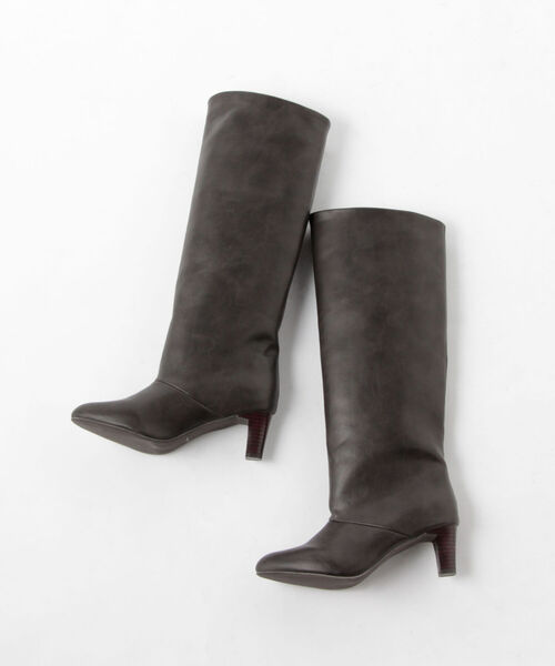 NOLLEY’S（ノーリーズ）の「ワイドロングブーツ（ブーツ・レディース・ダークブラウン/ブラック/ベージュ系その他3・MEDIUM/LARGE/SMALL）」の7枚目の写真