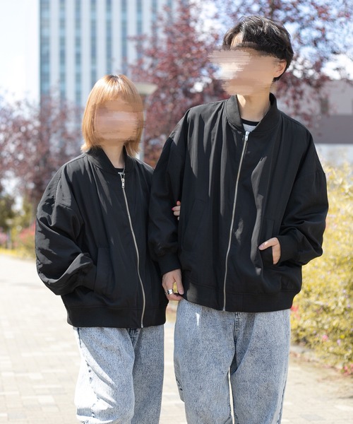 PairPair（ペアペア）の「MA-1(ユニセックス)（MA-1・レディース・ブラック/カーキ・MEDIUM/LARGE）」の2枚目の写真