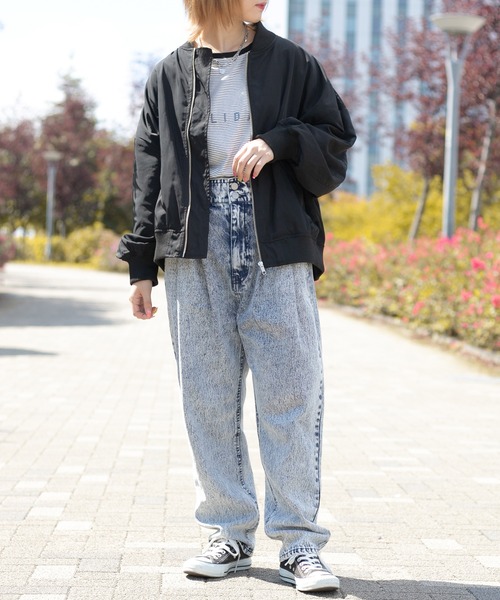 PairPair（ペアペア）の「MA-1(ユニセックス)（MA-1・レディース・ブラック/カーキ・MEDIUM/LARGE）」の15枚目の写真