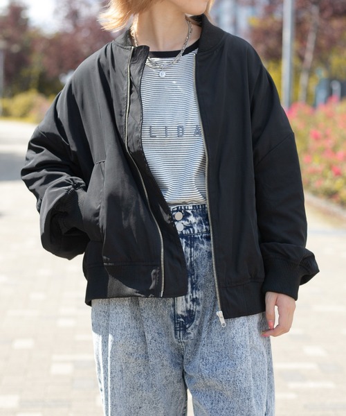 PairPair（ペアペア）の「MA-1(ユニセックス)（MA-1・レディース・ブラック/カーキ・MEDIUM/LARGE）」の19枚目の写真