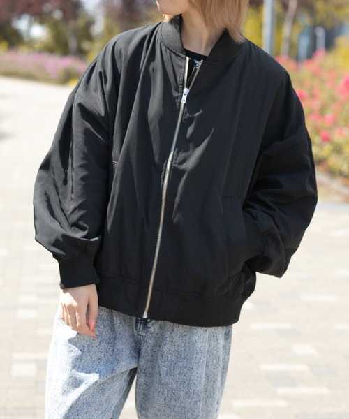 PairPair（ペアペア）の「MA-1(ユニセックス)（MA-1・レディース・ブラック/カーキ・MEDIUM/LARGE）」の7枚目の写真