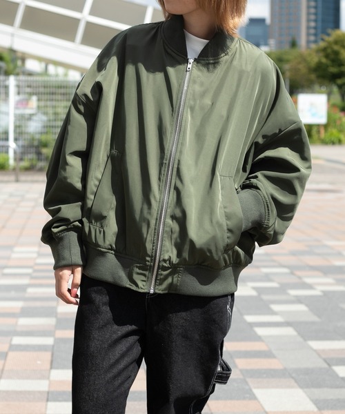 PairPair（ペアペア）の「MA-1(ユニセックス)（MA-1・レディース・ブラック/カーキ・MEDIUM/LARGE）」の17枚目の写真