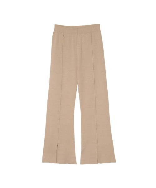 Re:EDIT（リエディ）の「センターラインスリットニットレギパン（その他パンツ・レディース・ブラウン/ベージュ/オレンジ/グリーン/ブラック/ピンク/パープル・LARGE/MEDIUM/SHORT）」の19枚目の写真