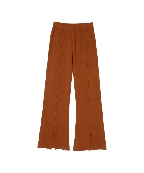 Re:EDIT（リエディ）の「センターラインスリットニットレギパン（その他パンツ・レディース・ブラウン/ベージュ/オレンジ/グリーン/ブラック/ピンク/パープル・LARGE/MEDIUM/SHORT）」の9枚目の写真