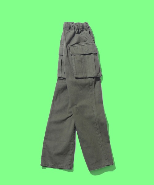 F.O.KIDS(エフオーキッズ)の「F.O.KIDS/エフオーキッズ カーゴパンツ ワーク(カーゴパンツ・キッズ・カーキ/ブラウン・130/140)」の2枚目の写真