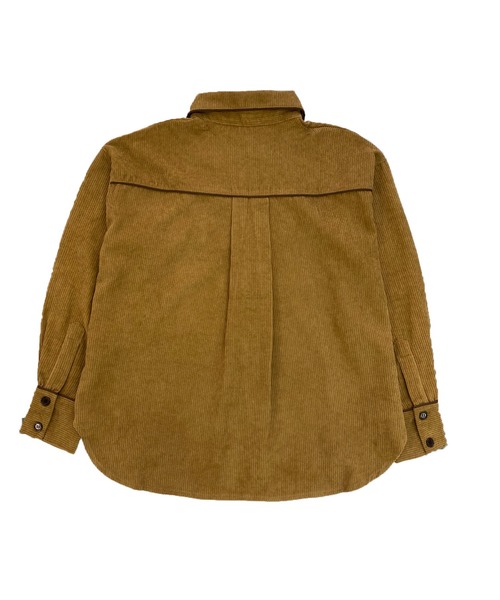 Avvenente（アベネンテ）の「【Avvenente】コーデュロイパイピングシャツ（シャツ/ブラウス・レディース・ブルー/ライトブラウン・FREE）」の6枚目の写真