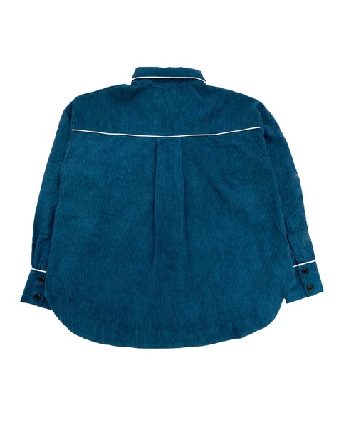Avvenente（アベネンテ）の「【Avvenente】コーデュロイパイピングシャツ（シャツ/ブラウス・レディース・ブルー/ライトブラウン・FREE）」の14枚目の写真