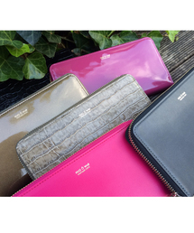 HUG O WAR×PORTERコラボのがま口財布　ピンク色　雅姫さん Hug o war（ハグオーワー）の「HUG O WaR×PORTER×B印 YOSHIDA LONG