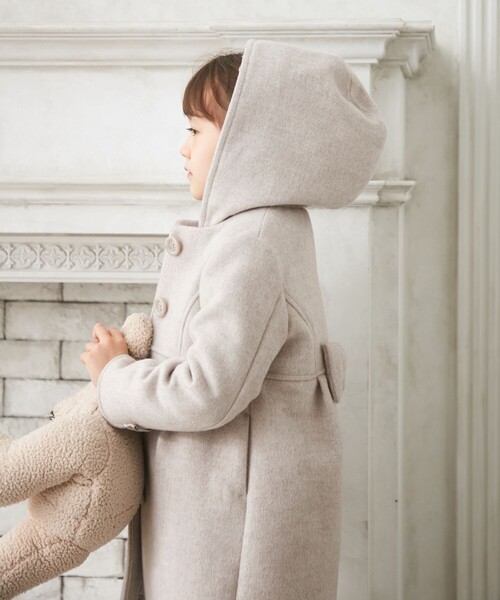 ANY（エニィ）の「ウールライクコート（その他アウター・キッズ・ピンク系/ベージュ系/ブラック系3・120/130/110）」の8枚目の写真