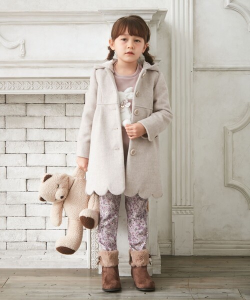 ANY（エニィ）の「ウールライクコート（その他アウター・キッズ・ピンク系/ベージュ系/ブラック系3・120/130/110）」の9枚目の写真