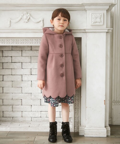 ANY（エニィ）の「ウールライクコート（その他アウター・キッズ・ピンク系/ベージュ系/ブラック系3・120/130/110）」の11枚目の写真