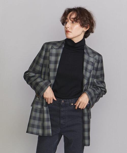 BEAUTY&YOUTH UNITED ARROWS（ビューティーアンドユースユナイテッドアローズ）の「BY ツイルテーラード ジャケット（テーラードジャケット・レディース・ベージュ/グレー/オリーブ・S/M）」の3枚目の写真