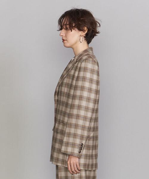 BEAUTY&YOUTH UNITED ARROWS（ビューティーアンドユースユナイテッドアローズ）の「BY ツイルテーラード ジャケット（テーラードジャケット・レディース・ベージュ/グレー/オリーブ・S/M）」の5枚目の写真