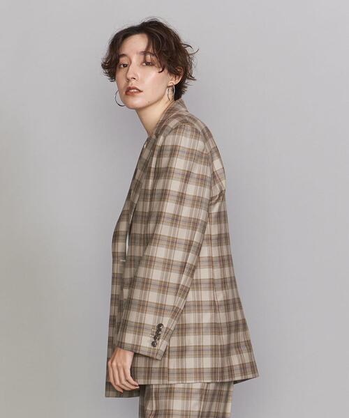 BEAUTY&YOUTH UNITED ARROWS（ビューティーアンドユースユナイテッドアローズ）の「BY ツイルテーラード ジャケット（テーラードジャケット・レディース・ベージュ/グレー/オリーブ・S/M）」の8枚目の写真