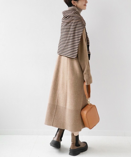 JOURNAL STANDARD relume（ジャーナルスタンダード　レリューム）の「ウールカシミヤタートルネックワンピース◆（ワンピース・レディース・ホワイト/ベージュ/ネイビー・FREE）」の11枚目の写真