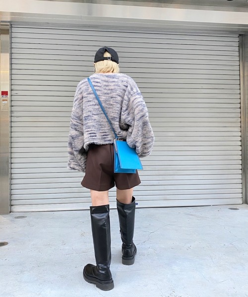 WHO'S WHO gallery（フーズフーギャラリー）の「クラスプショルダー（ショルダーバッグ・レディース・ブラック/ブラウン/サックスブルー/グリーン/レモンイエロー・FREE）」の9枚目の写真