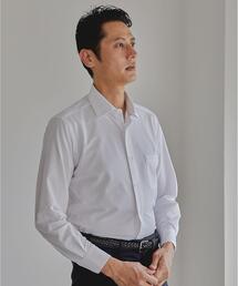 green label relaxing | WTO 鹿の子トリコットスリムワイド ドレスシャツ -イージーアイロン・吸水速乾・抗菌・ストレッチ-(ビジネスシャツ)