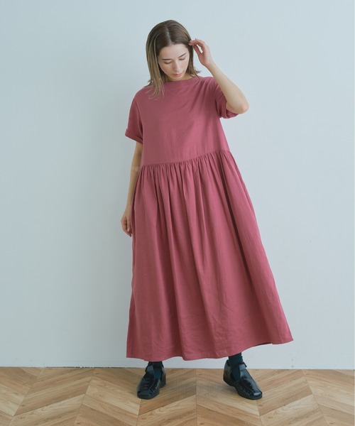 Kelen(ケレン)の「「KELEN/ ケレン」ボートネックリネンワンピース"MISSY LINEN"(ワンピース・レディース・ブラック/レッド/ブルー/グリーン・S/M)」の5枚目の写真