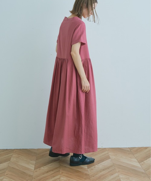 Kelen(ケレン)の「「KELEN/ ケレン」ボートネックリネンワンピース"MISSY LINEN"(ワンピース・レディース・ブラック/レッド/ブルー/グリーン・S/M)」の7枚目の写真