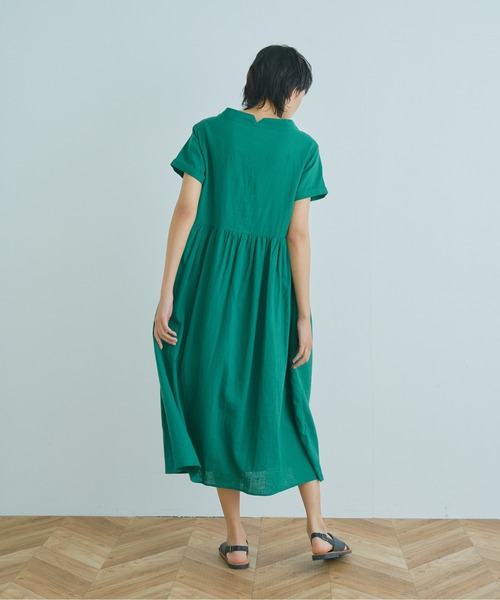 Kelen(ケレン)の「「KELEN/ ケレン」ボートネックリネンワンピース"MISSY LINEN"(ワンピース・レディース・ブラック/レッド/ブルー/グリーン・S/M)」の13枚目の写真