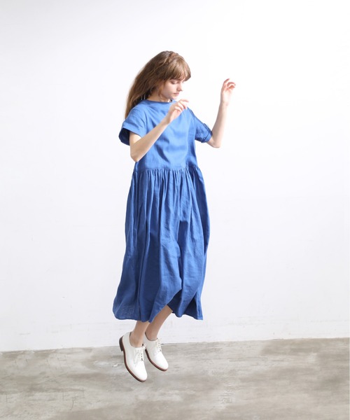 Kelen(ケレン)の「「KELEN/ ケレン」ボートネックリネンワンピース"MISSY LINEN"(ワンピース・レディース・ブラック/レッド/ブルー/グリーン・S/M)」の17枚目の写真