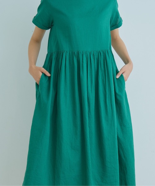 Kelen(ケレン)の「「KELEN/ ケレン」ボートネックリネンワンピース"MISSY LINEN"(ワンピース・レディース・ブラック/レッド/ブルー/グリーン・S/M)」の21枚目の写真