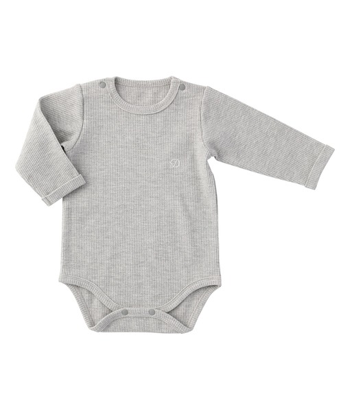 DADWAY(ダッドウェイ)の「ワッフルボディ(ロンパース・キッズ・ベージュ/グレー/オフホワイト・90cm/80cm/70cm)」の2枚目の写真