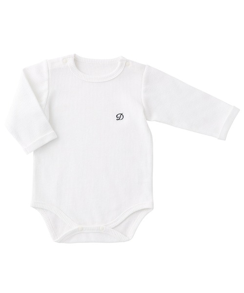 DADWAY(ダッドウェイ)の「ワッフルボディ(ロンパース・キッズ・ベージュ/グレー/オフホワイト・90cm/80cm/70cm)」の4枚目の写真