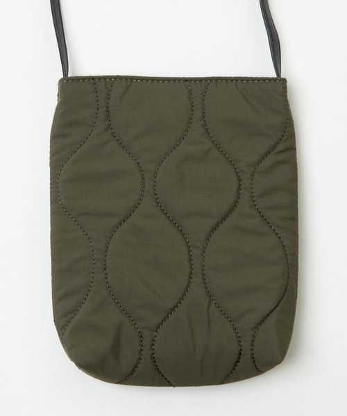 WEGO(ウィゴー)の「WEGO/キルティングミニマルポシェット(ショルダーバッグ・メンズ・カーキ/ブラック系その他・FREE)」の9枚目の写真