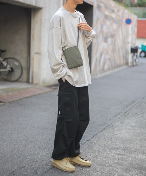 WEGO(ウィゴー)の「WEGO/キルティングミニマルポシェット(ショルダーバッグ・メンズ・カーキ/ブラック系その他・FREE)」の13枚目の写真