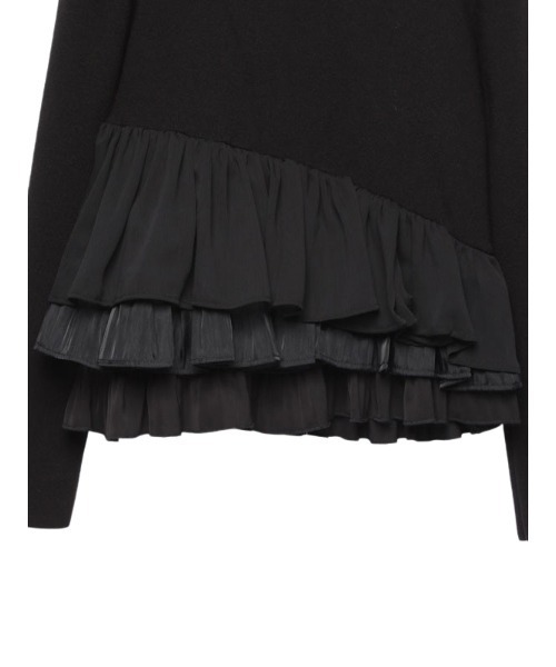 EIMY ISTOIRE（エイミーイストワール）の「アシンメトリーコンビニットプルオーバー（Tシャツ/カットソー・レディース・ホワイト/ブラック/ブラウン/サックスブルー/ピンク・FREE）」の20枚目の写真