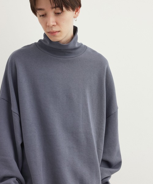 JUNRED（ジュンレッド）の「タートルネックスウェット（スウェット・メンズ・ホワイト/チャコールグレー/ブルー・S/M/L）」の9枚目の写真