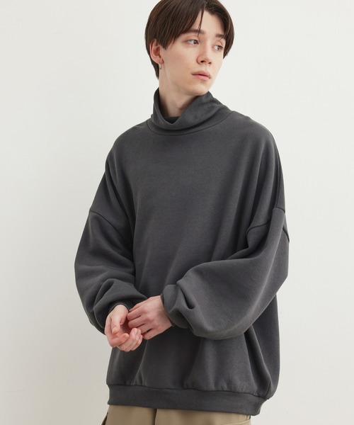 JUNRED（ジュンレッド）の「タートルネックスウェット（スウェット・メンズ・ホワイト/チャコールグレー/ブルー・S/M/L）」の13枚目の写真