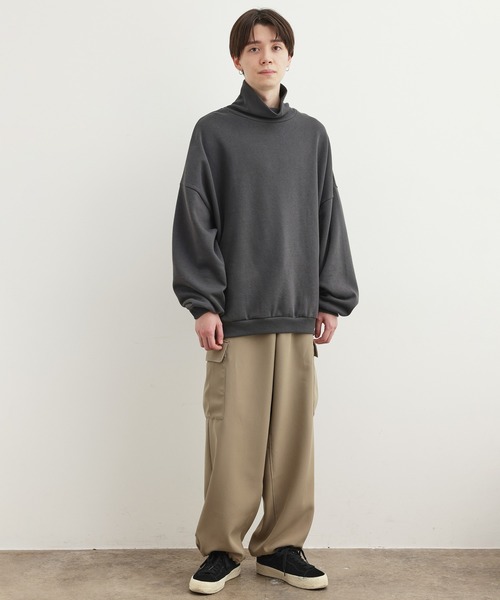 JUNRED（ジュンレッド）の「タートルネックスウェット（スウェット・メンズ・ホワイト/チャコールグレー/ブルー・S/M/L）」の14枚目の写真