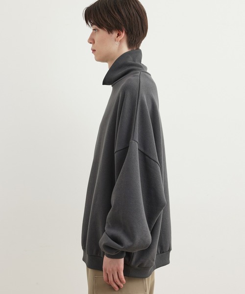 JUNRED（ジュンレッド）の「タートルネックスウェット（スウェット・メンズ・ホワイト/チャコールグレー/ブルー・S/M/L）」の16枚目の写真