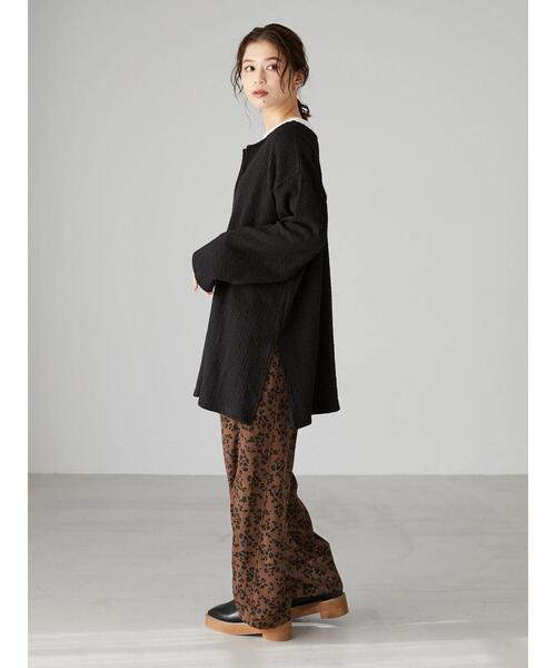 Sugar spoon（シュガースプーン）の「・SUGAR SPOON フラワーワイドパンツ＊（その他パンツ・レディース・ブラック/ブラウン/グリーン・FREE）」の10枚目の写真