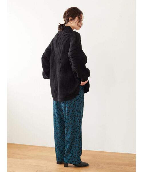 Sugar spoon（シュガースプーン）の「・SUGAR SPOON フラワーワイドパンツ＊（その他パンツ・レディース・ブラック/ブラウン/グリーン・FREE）」の5枚目の写真