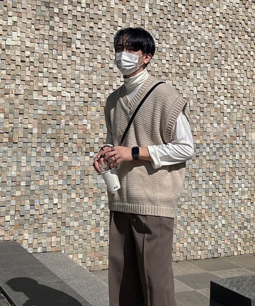 ASCLO（エジュクロ）の「ASCLO ウォーマータートルネックTシャツ（Tシャツ/カットソー・メンズ・ブラック/グレー/アイボリー・FREE）」の19枚目の写真