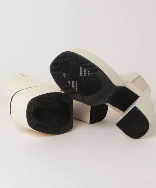 LOVEHUNTER（ラブハンター）の「LOVEHUNTER / 軽量厚底　スクエアトゥチェルシーヒールブーツ(1571)（ブーツ・レディース・ブラック/アイボリー/ブラック系その他/シルバー・S/M/L/LL/SS/3L）」の13枚目の写真