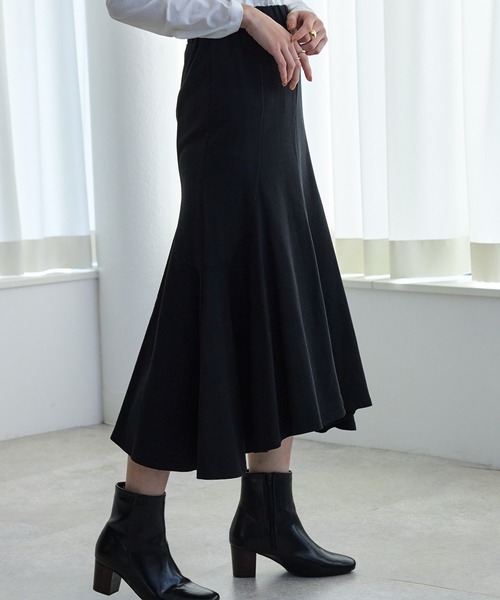 ECRIRE（エクリール）の「ｶｯﾄｿｰﾌﾚｱｽｶｰﾄ（スカート・レディース・ブラック/グレー・M）」の2枚目の写真