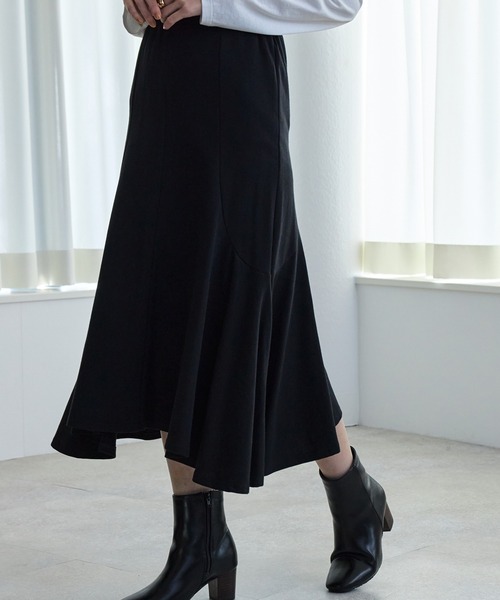 ECRIRE（エクリール）の「ｶｯﾄｿｰﾌﾚｱｽｶｰﾄ（スカート・レディース・ブラック/グレー・M）」の6枚目の写真