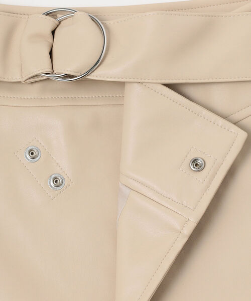 Ray BEAMS（レイビームス）の「Ray BEAMS / フェイクレザー ラップ ベルト（ベルト・レディース・ブラック/ベージュ・ONE SIZE）」の10枚目の写真