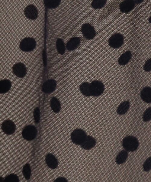 couture brooch（クチュールブローチ）の「◆【春まで使える♪】ドットチュールギャザースカート（スカート・レディース・ブラック系2/ネイビー系2/ベージュ系2・38/36/42）」の9枚目の写真