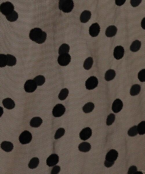 couture brooch（クチュールブローチ）の「◆【春まで使える♪】ドットチュールギャザースカート（スカート・レディース・ブラック系2/ネイビー系2/ベージュ系2・38/36/42）」の10枚目の写真