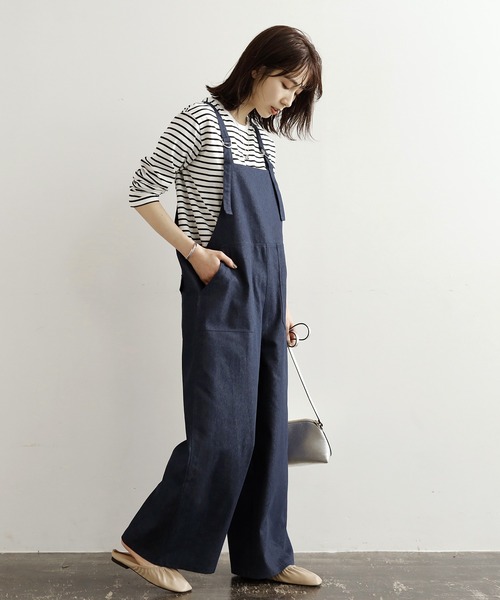 GeeRA（ジーラ）の「オーバーオール風大人サロペット（サロペット/オーバーオール・レディース・ブラック/ブルー系その他・MEDIUM/LARGE/X-LARGE）」の11枚目の写真