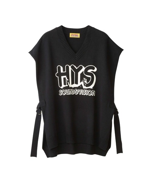 HYSTERIC GLAMOUR(ヒステリックグラマー)の「JUST LEAN BACK ベスト(ベスト・レディース・ブラック/グリーン/トップグレー・FREE)」の2枚目の写真